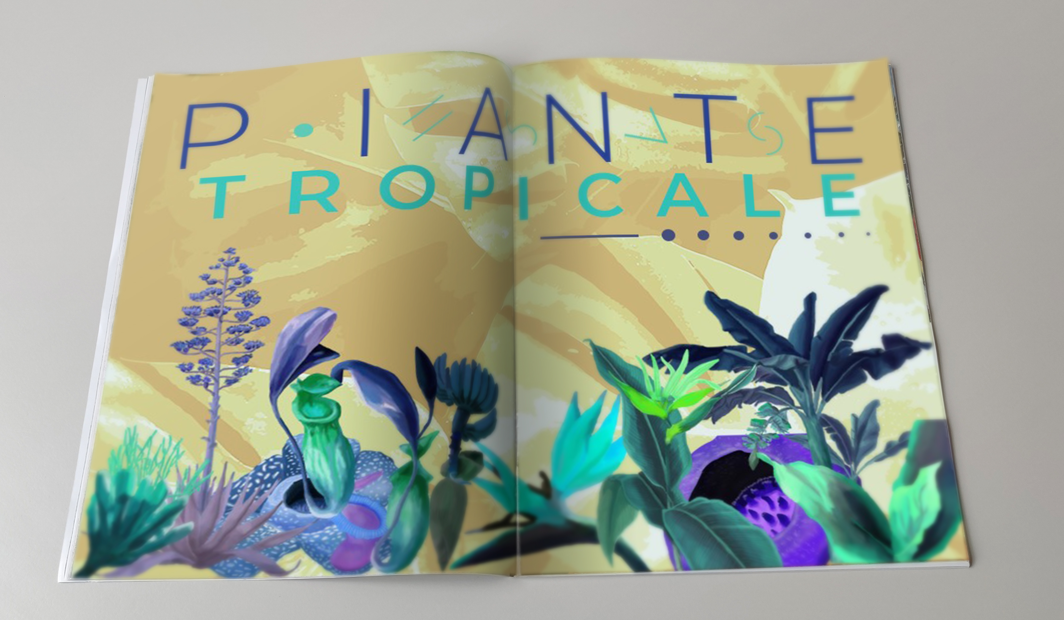 Poster of tropical plants