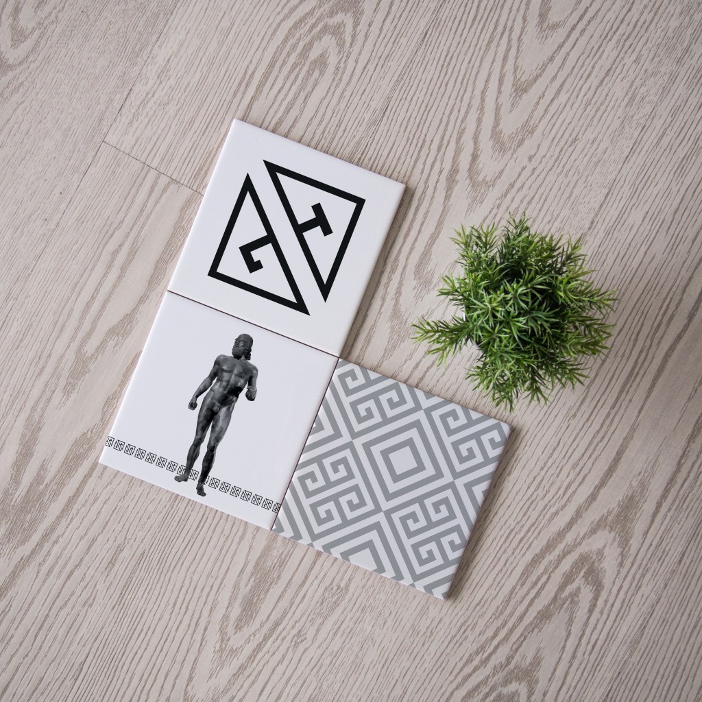 A mockup of all the tiles